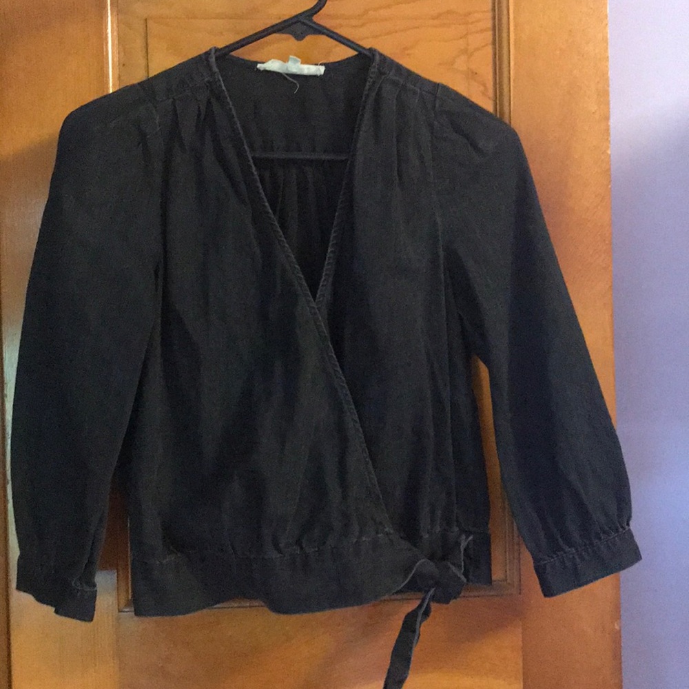MADEWELL wrap shirt
